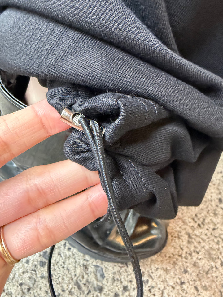 【 Select 】ベルト付きダブルループスタッズワイドパラシュートスウェットパンツ