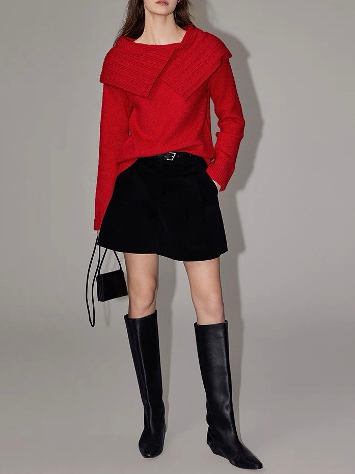 ビッグワイドカラー2Wayセーター