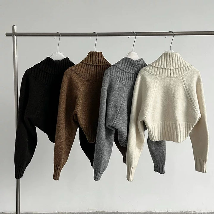 ウール混ニットボレロアンサンブル