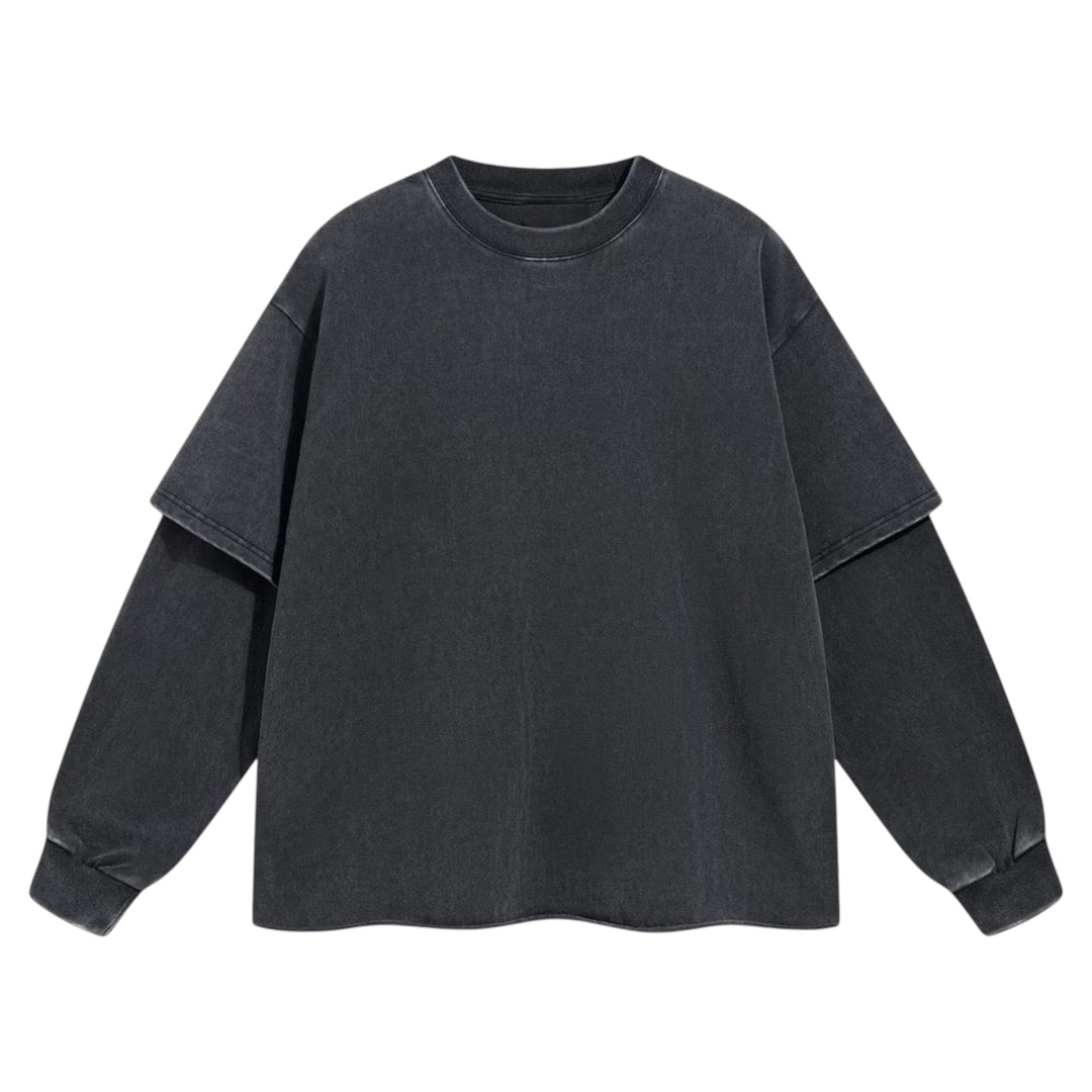 12オンスレイヤードスリーブルーズプルオーバー