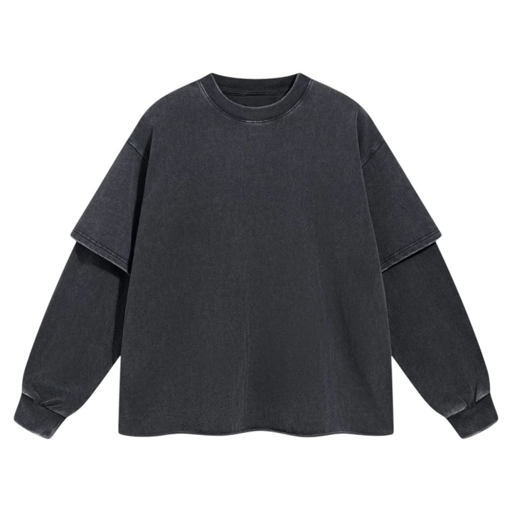 12オンスレイヤードスリーブルーズプルオーバー