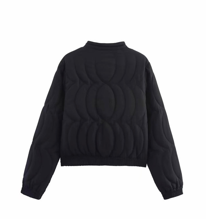 フラワー柄キルティングジャケット