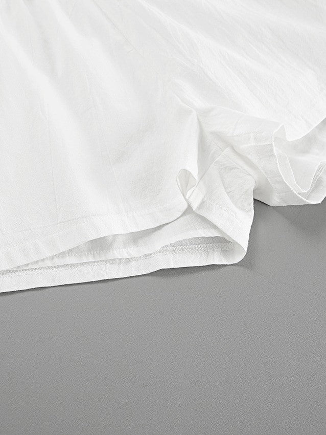 レースアップホルターネックショーツセット