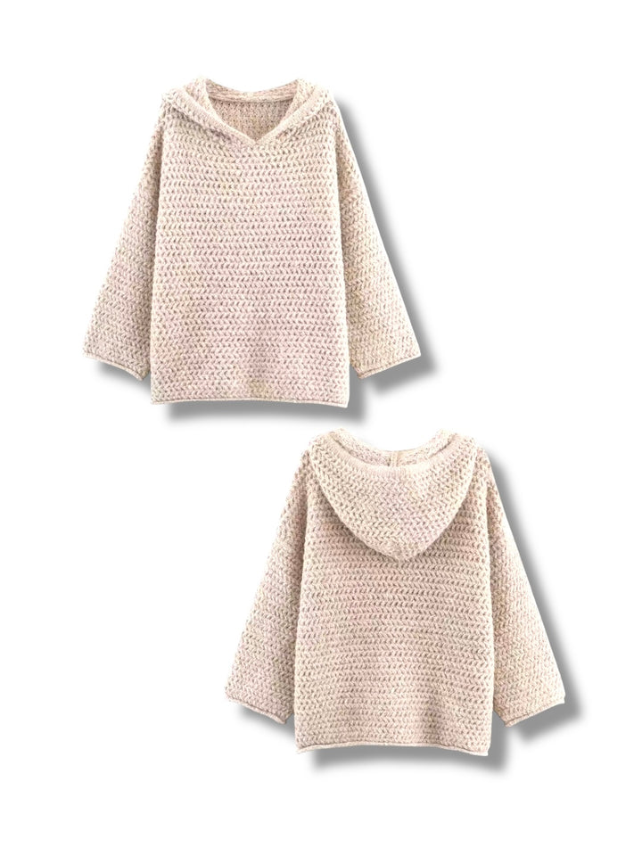 フーディーニットプルオーバー