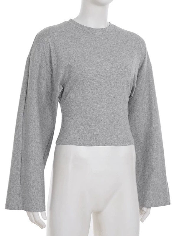 ワイドスリーブカットソートップス