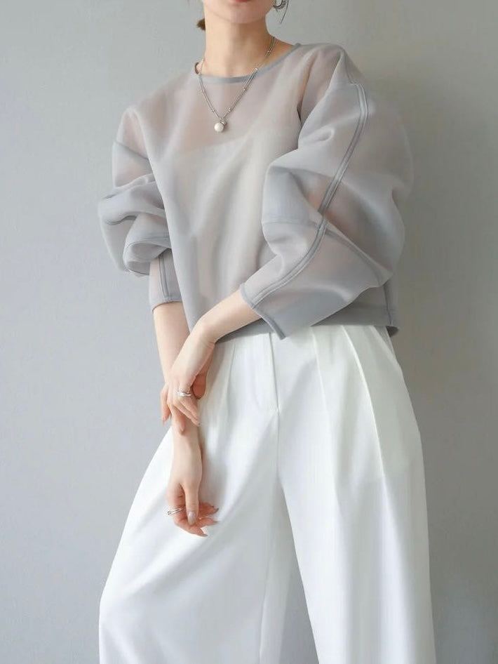 【 Select 】シアーダンボールコクーンプルオーバー