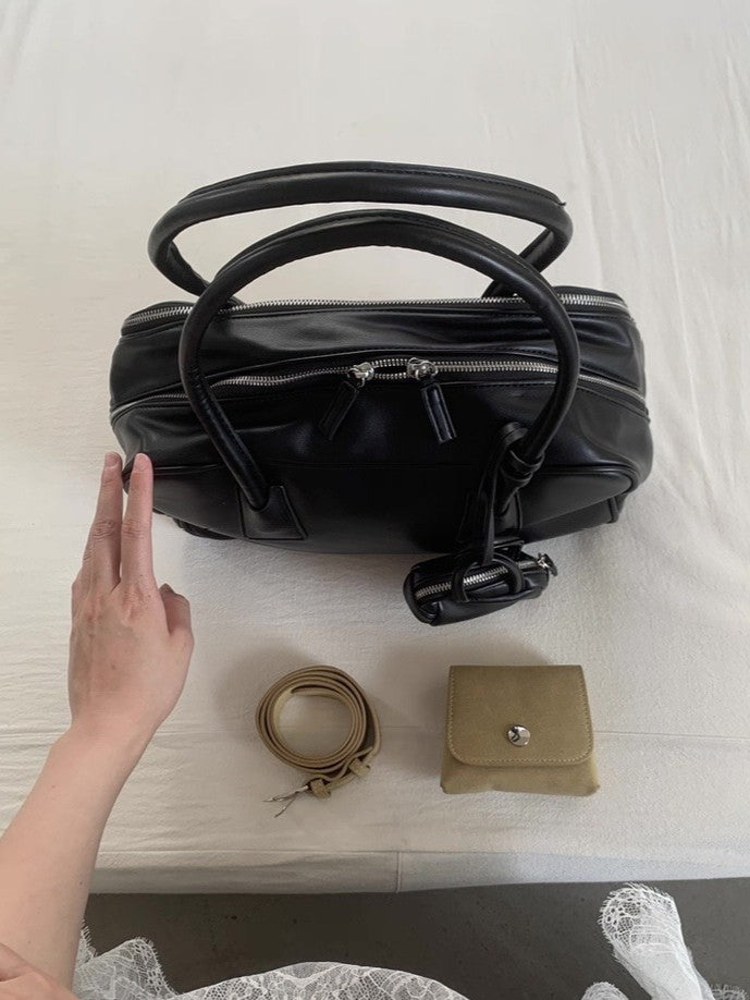 ポーチ付きレザーベルト