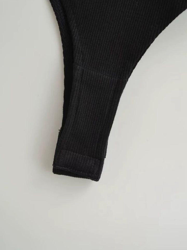 レイヤー風シャツボディースーツ