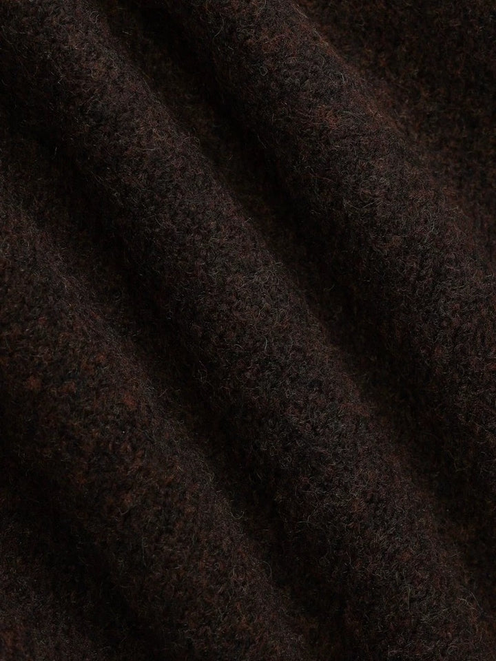 ウール混ニュアンスボタンニットカーディガン