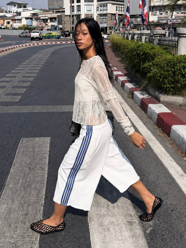 【 Select 】レース パッチワークプルオーバー