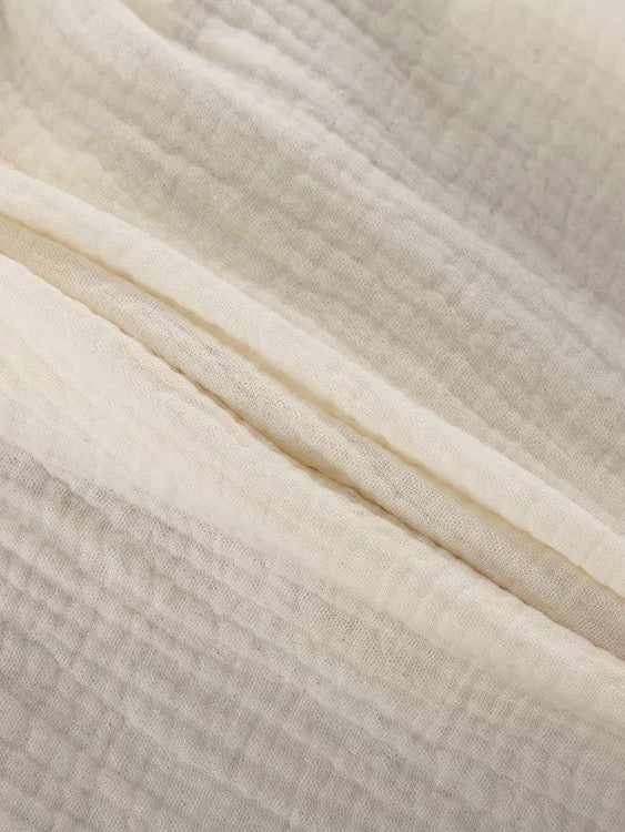 モスリンコットンフリルチュニックパンツセット