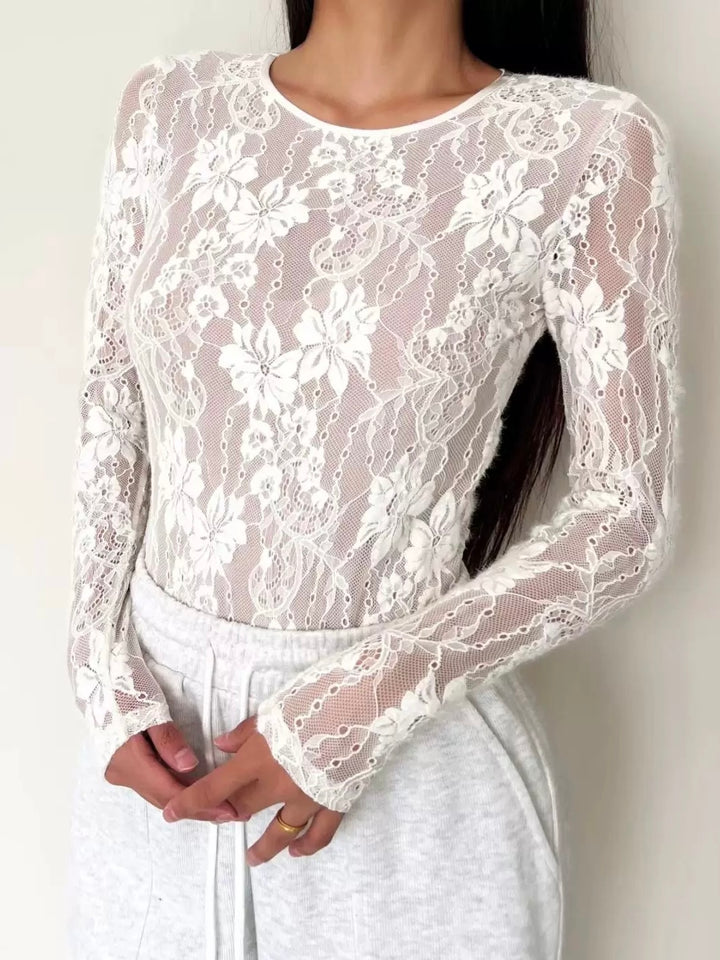 総レースボディースーツ