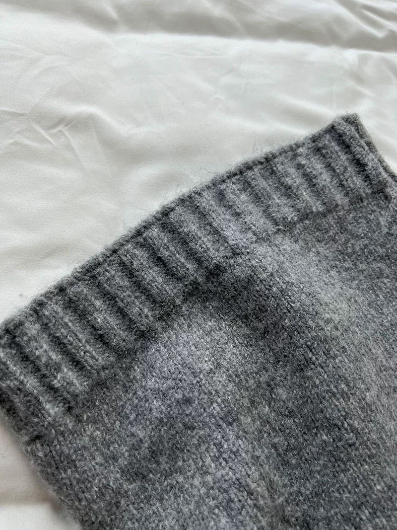 ウール混ニットボレロアンサンブル