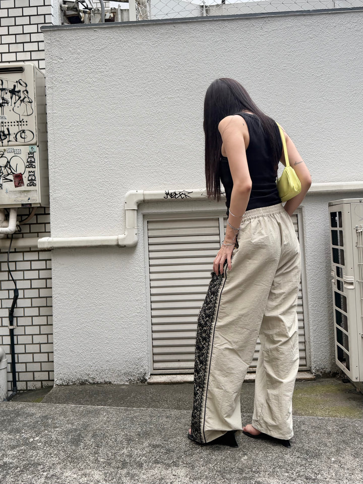 【 Select 】撥水・速乾レースラインワイドテックパンツ