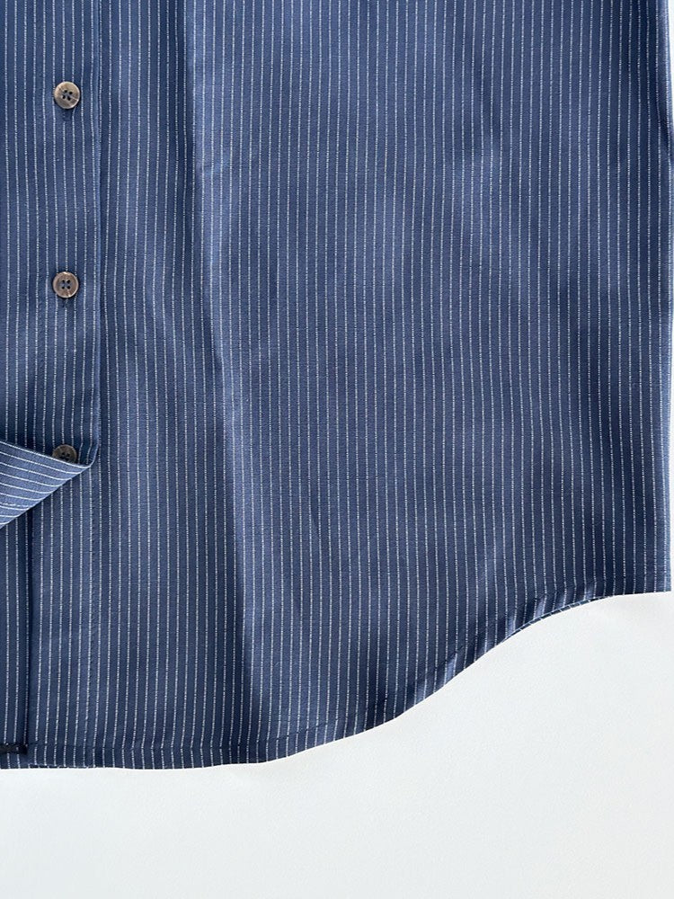 ピンストライプシャツパンツセットアップ