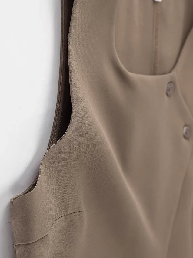 【アウトレット】(即納) クロスベストダブルタックルーズパンツセット