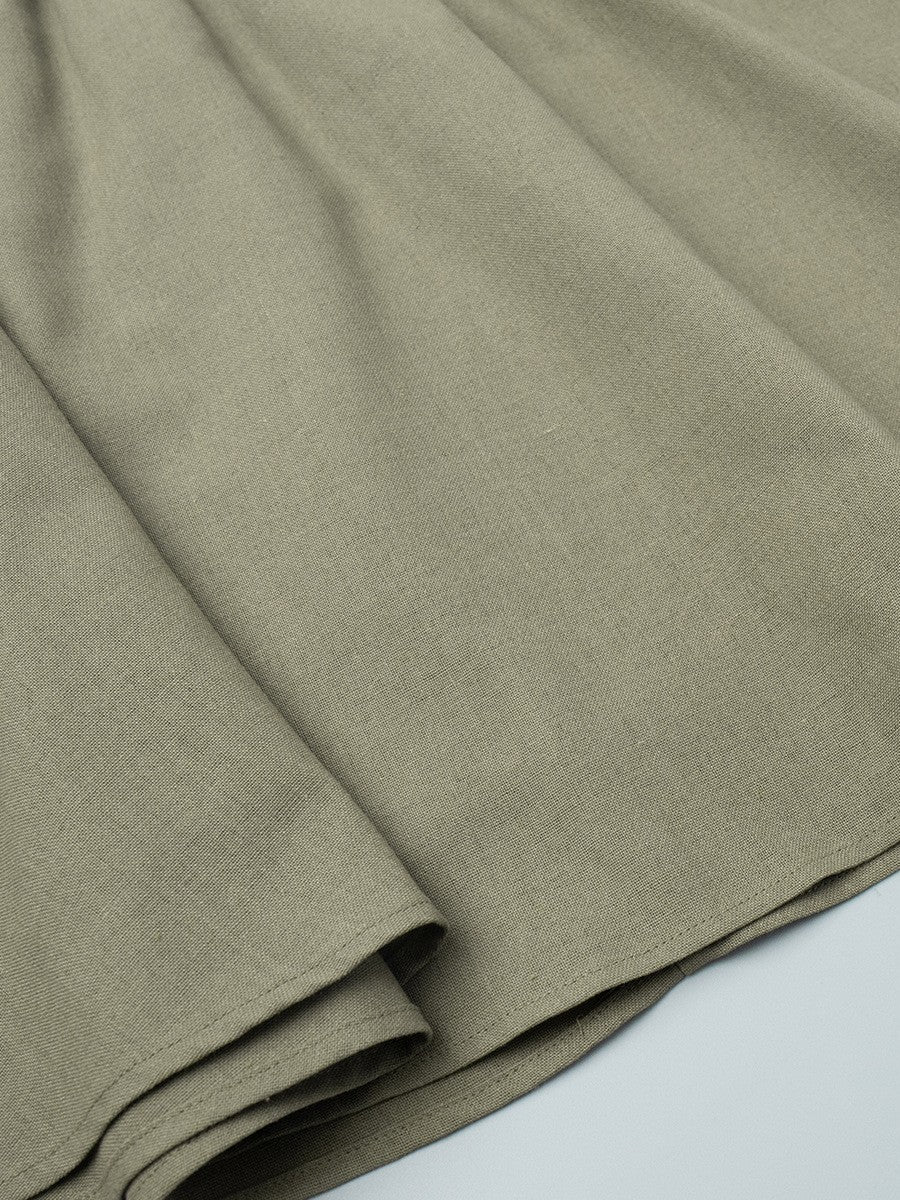 綿麻セパレートスリーブレスワンピース