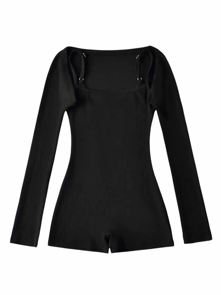 2WAYリブフィットワークアウトロンパース