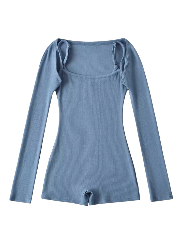 2WAYリブフィットワークアウトロンパース