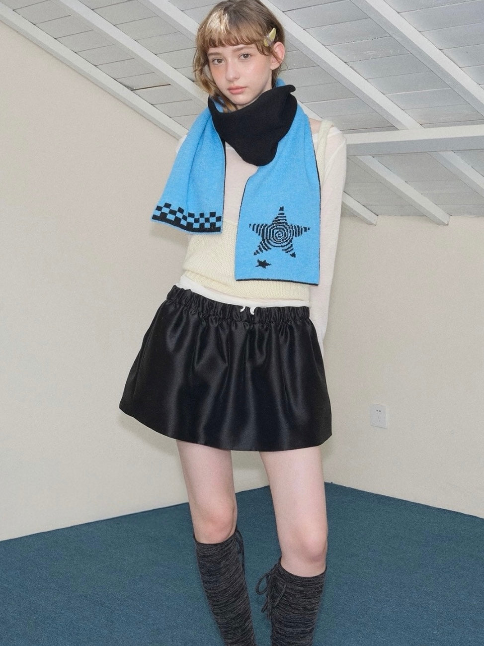 GuruGuruアートニットマフラー