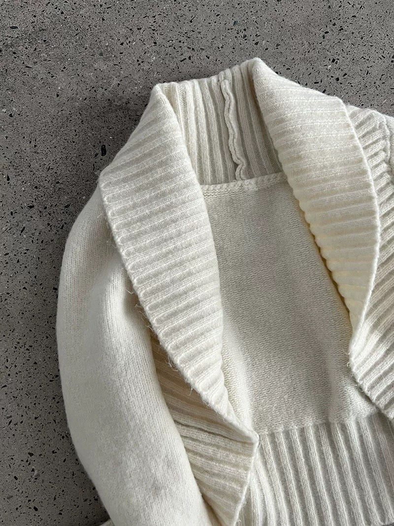 ウール混ニットボレロアンサンブル