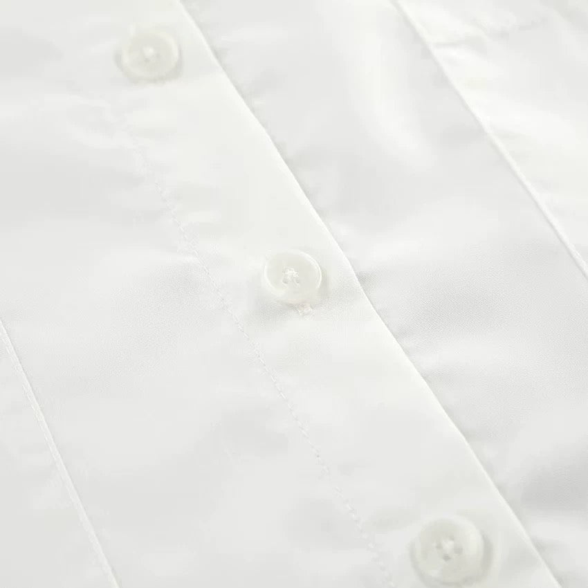 フロントスリットシャツマキシワンピース