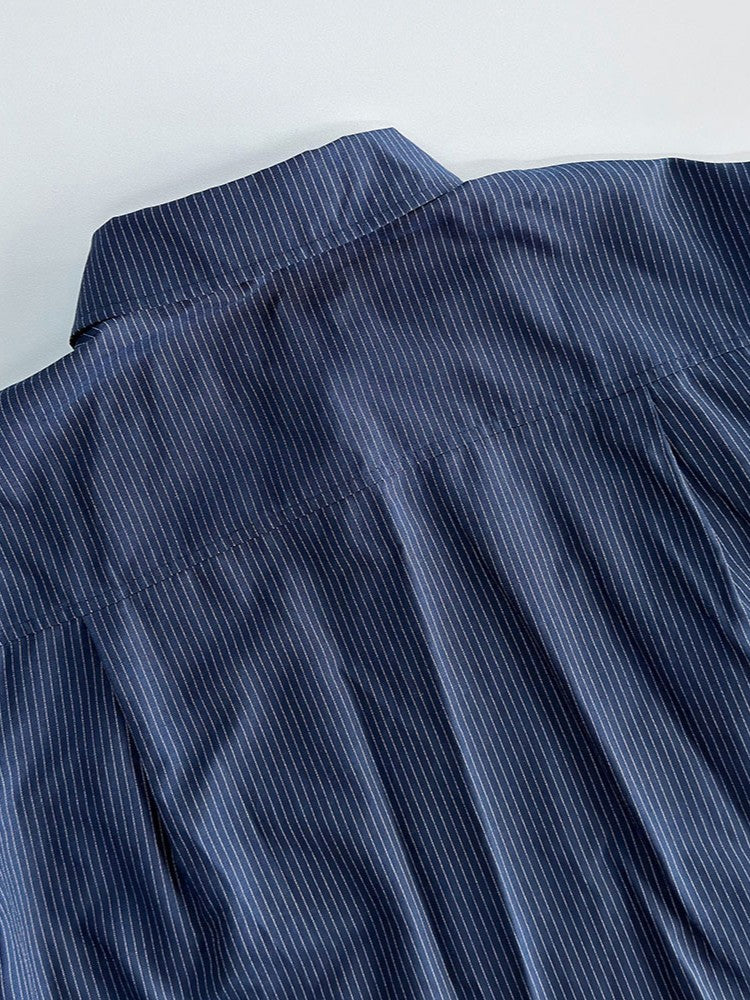 ピンストライプシャツパンツセットアップ