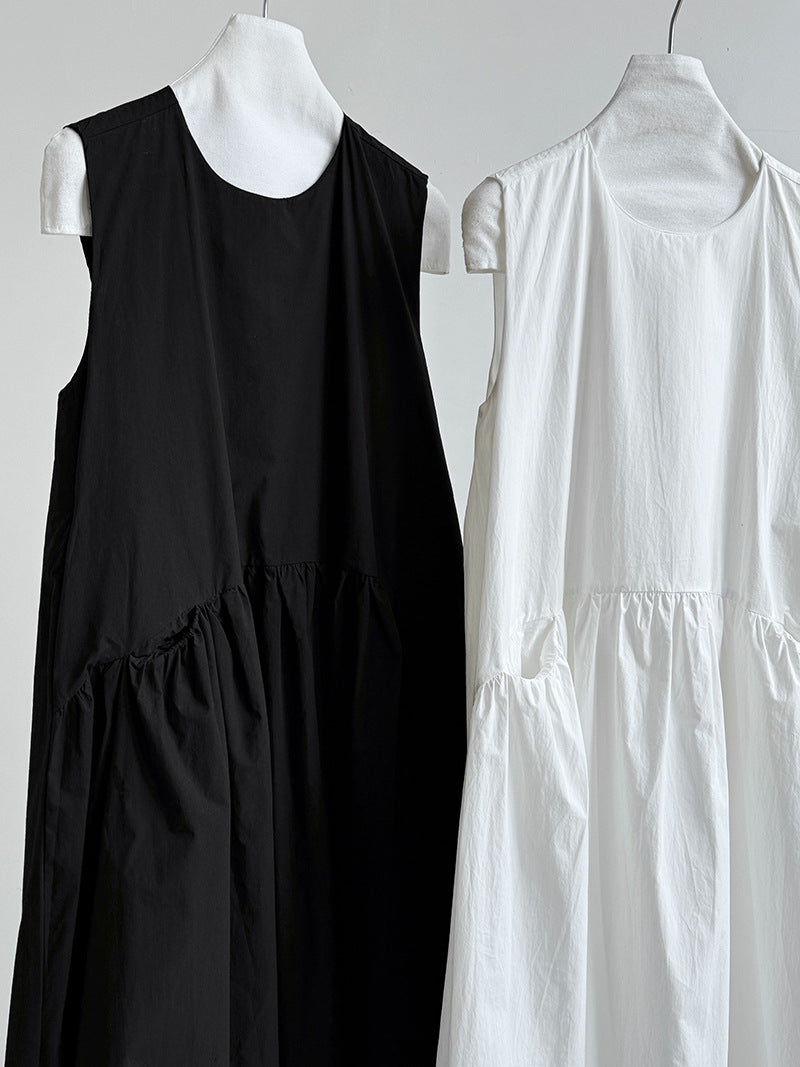 バルーンシルエットポケットワンピース