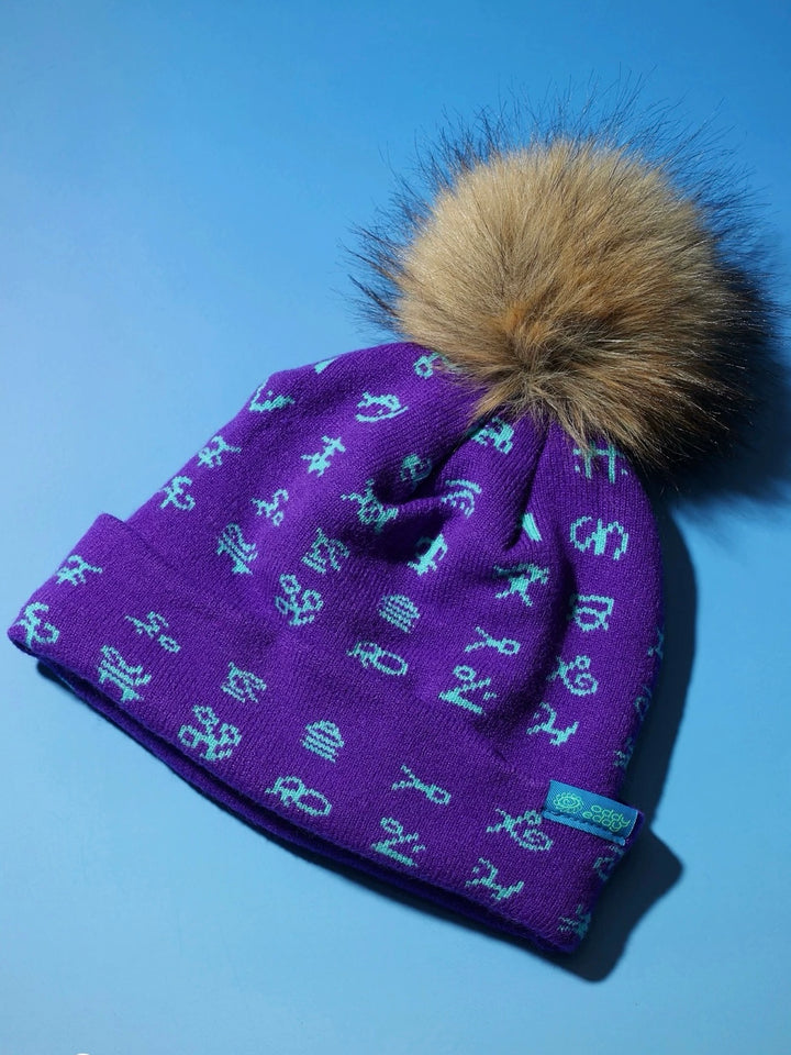 ニュアンスart pomponニットCap