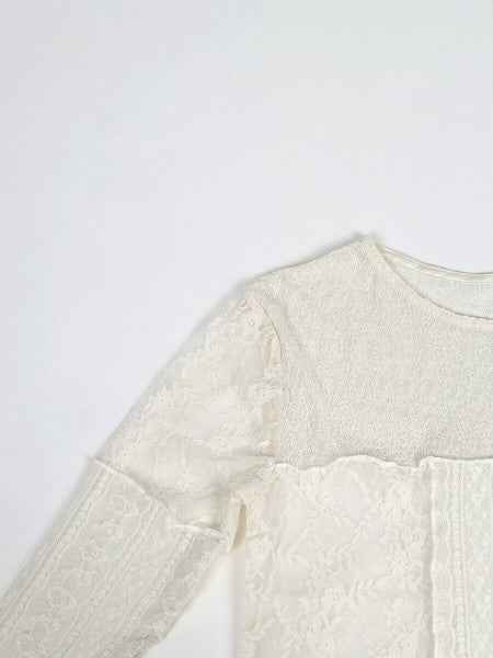【 Select 】レース パッチワークプルオーバー