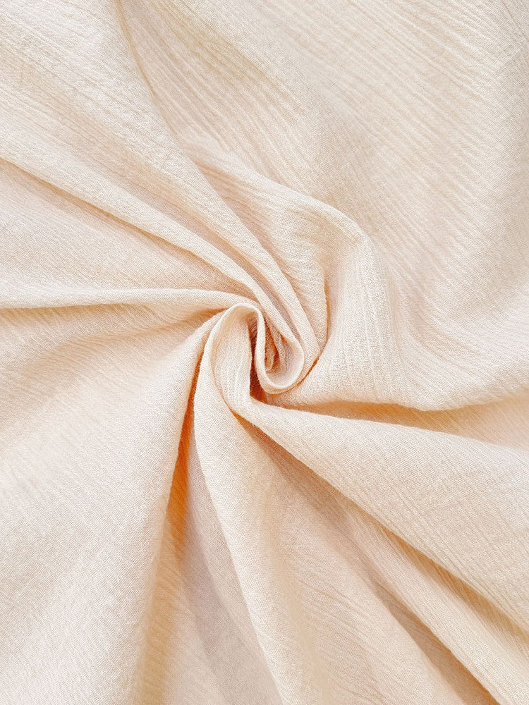 楊柳レースアップルーズブラウス