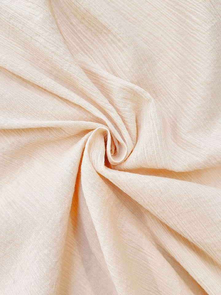 楊柳レースアップルーズブラウス