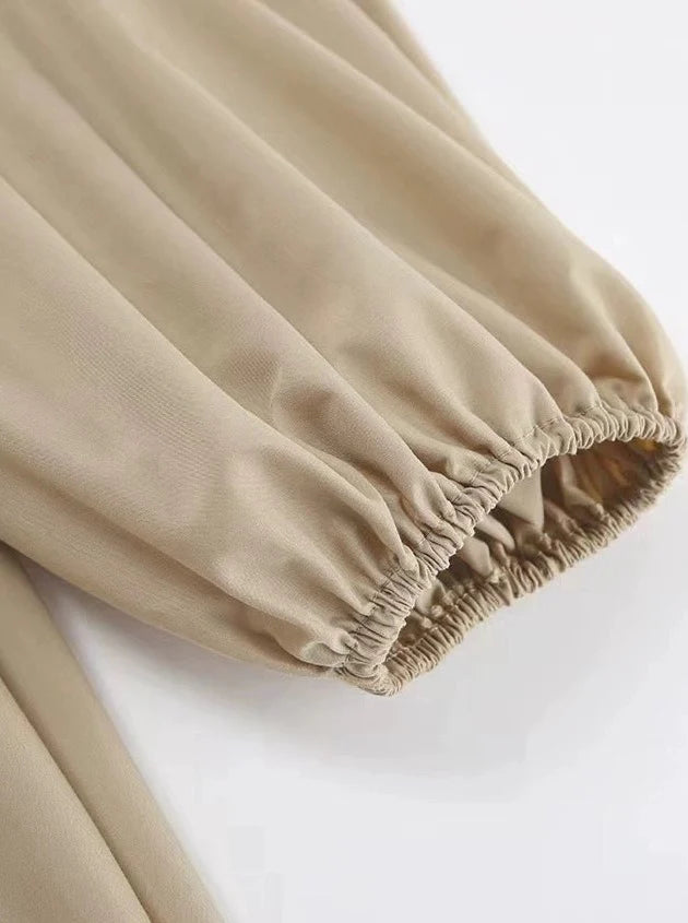 【アウトレット】(即納) 2wayオフショルバルーンスリーブワンピース