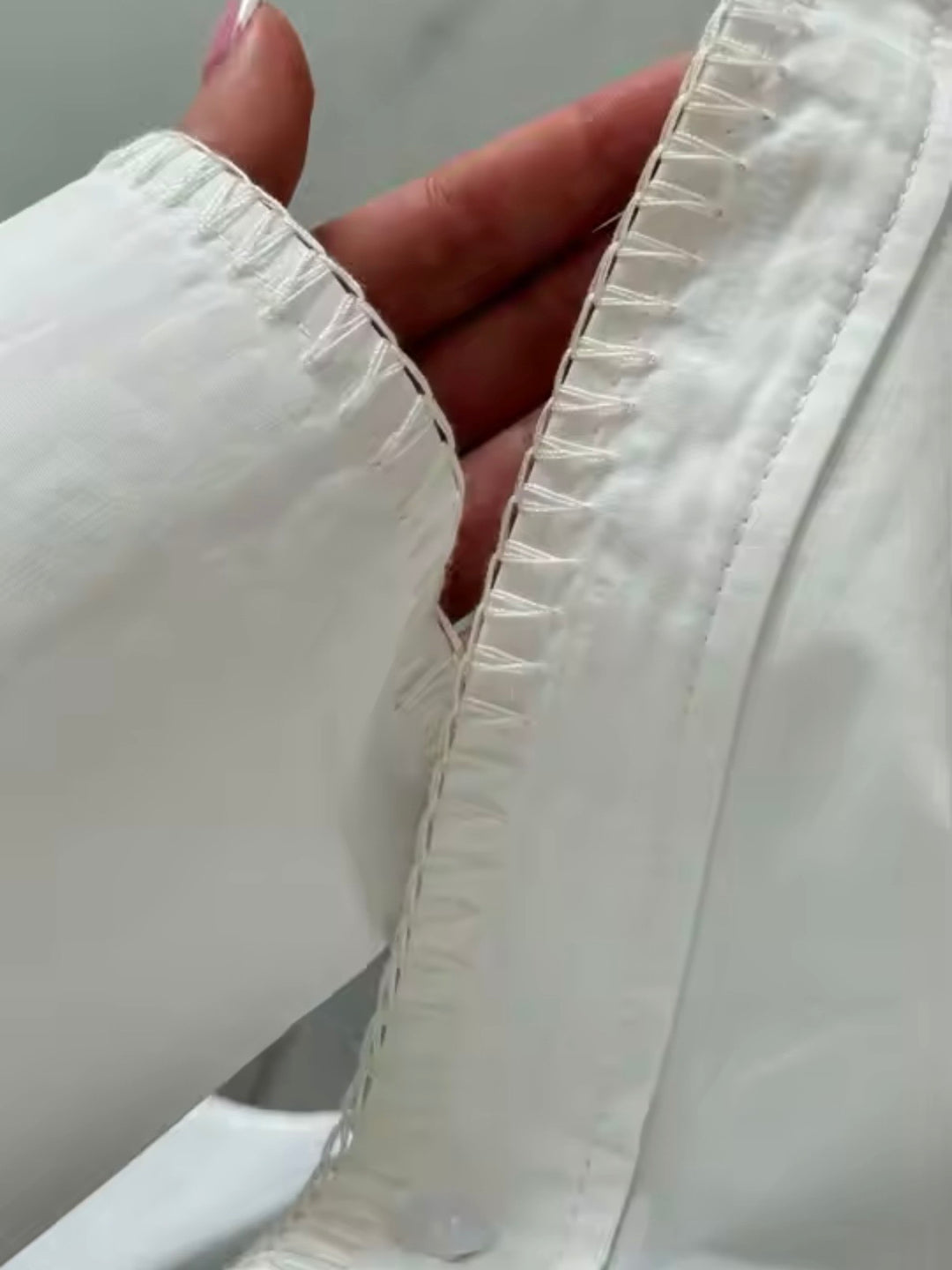 【アウトレット】(即納)オーバーサイズステッチプレーンシャツ
