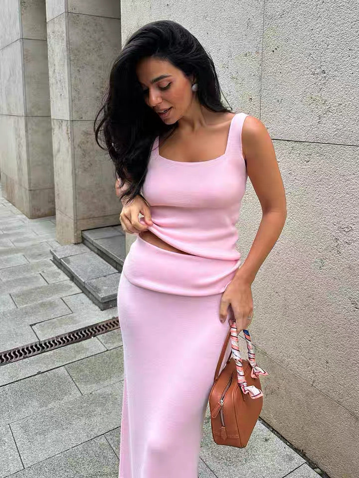 ニットカーディガン3点セットアンサンブル