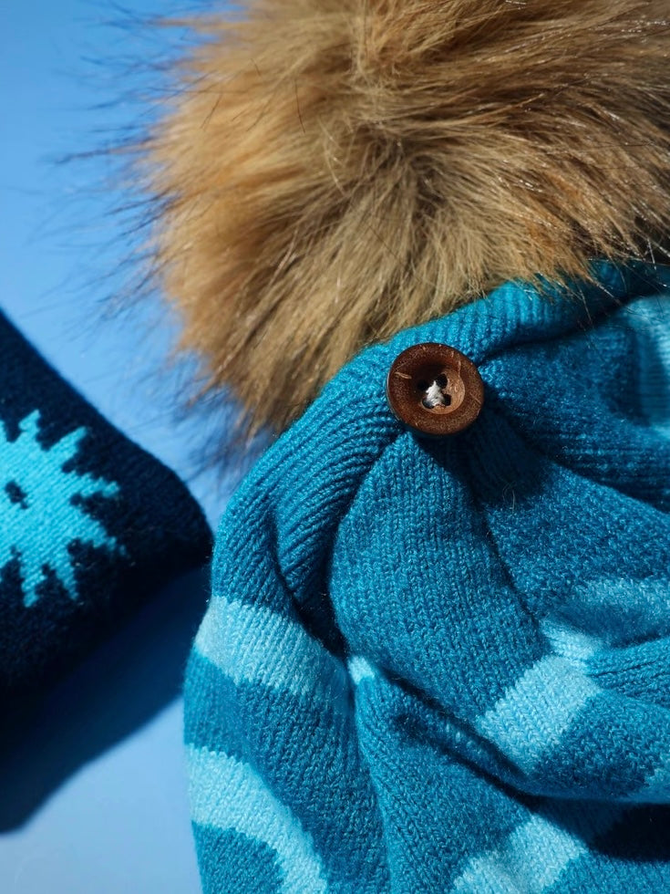 ニュアンス wavy pomponニットCap