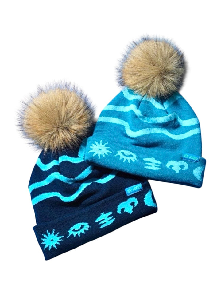 ニュアンス wavy pomponニットCap