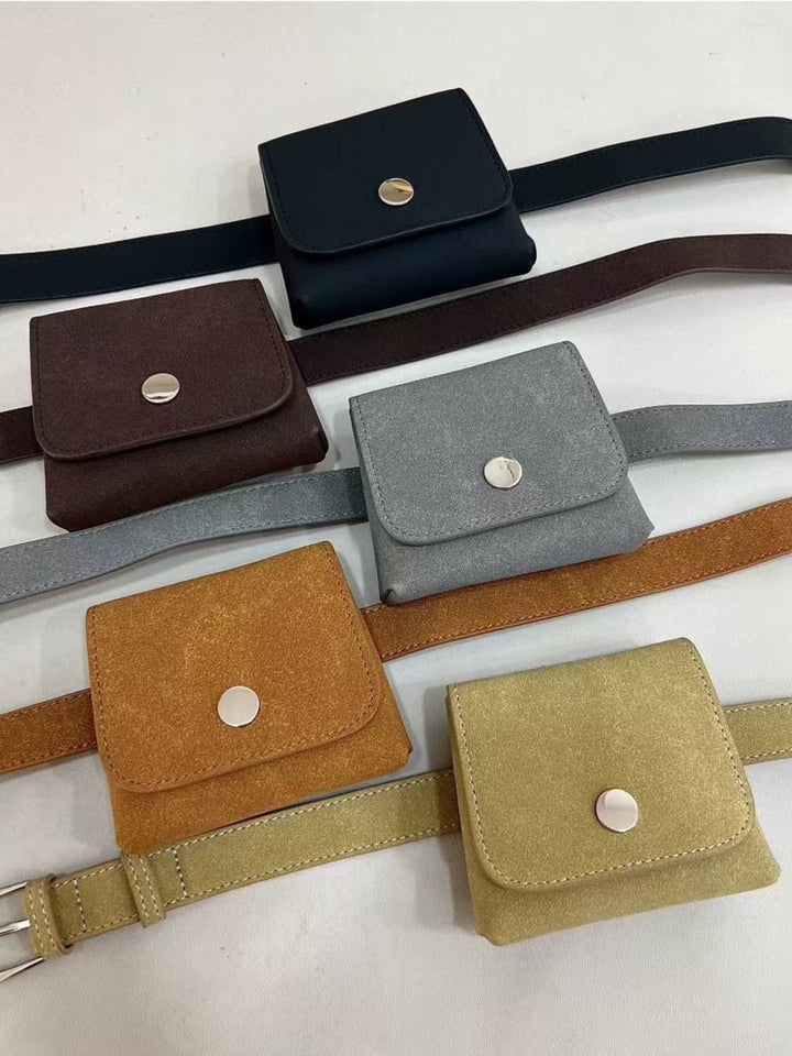 ポーチ付きレザーベルト