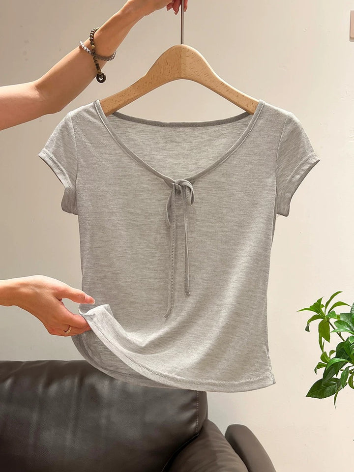 フロントリボンシアートップス