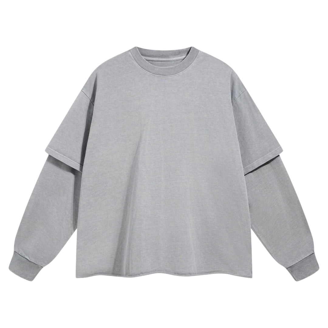 12オンスレイヤードスリーブルーズプルオーバー