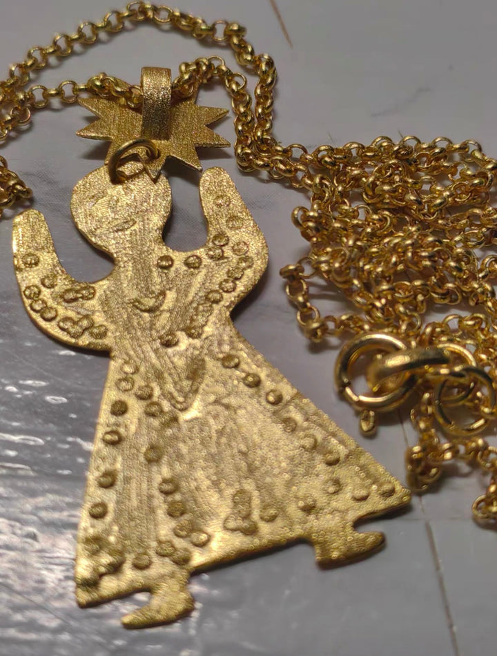 18KGPモチーフデザインネックレス