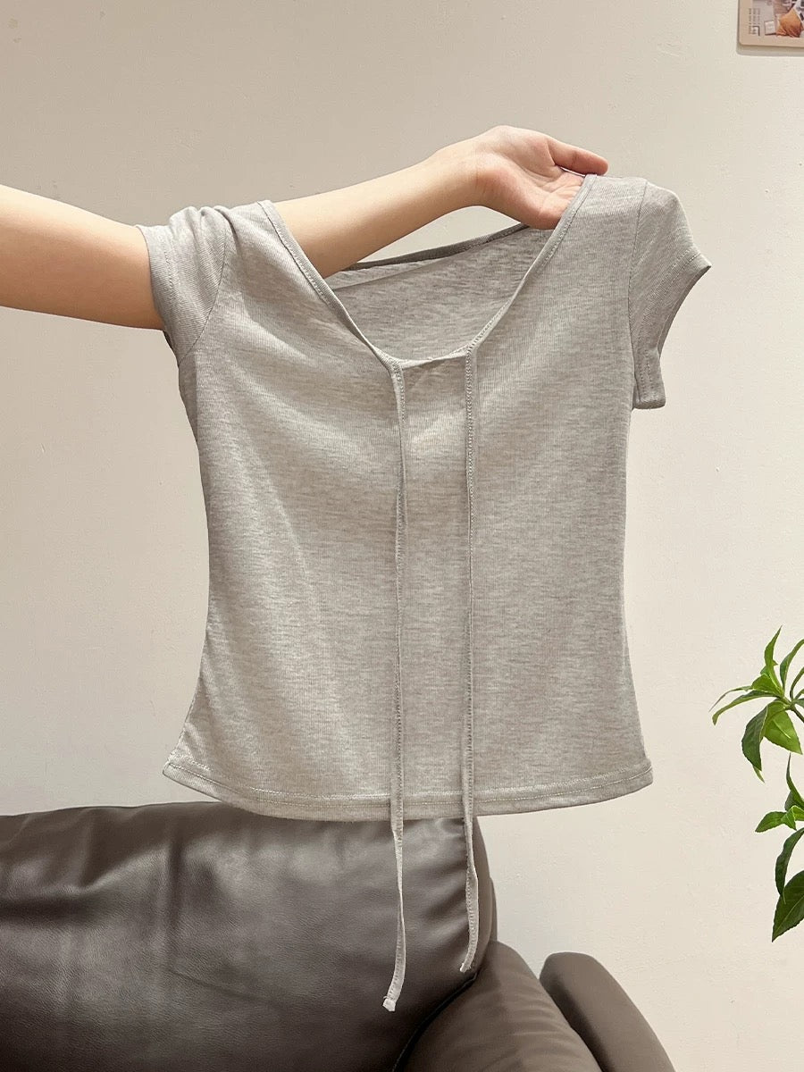 フロントリボンシアートップス