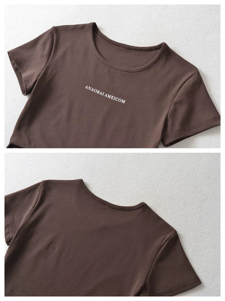 バックルヘムフィットTシャツ