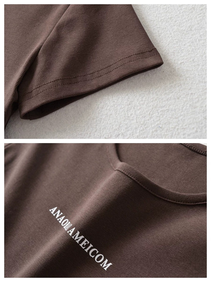 バックルヘムフィットTシャツ