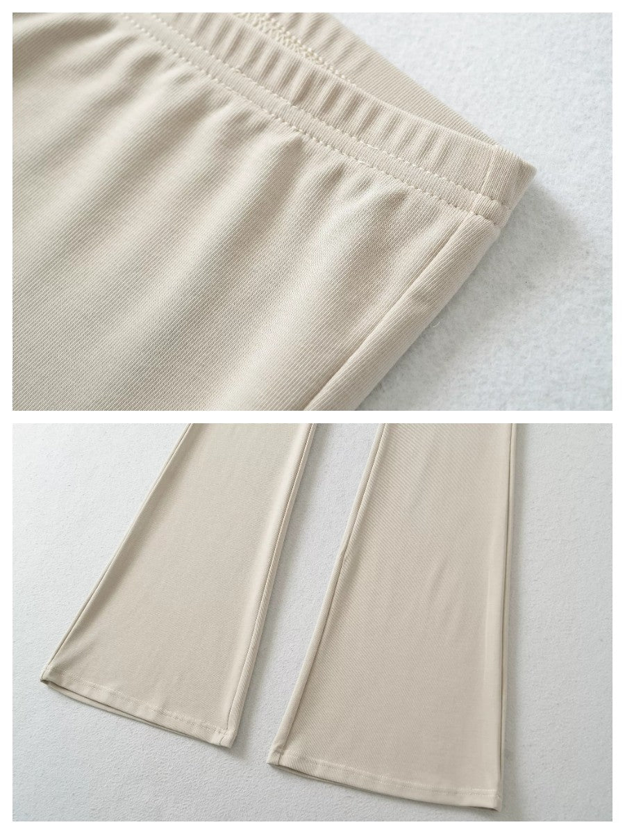 フィットフレアパンツ