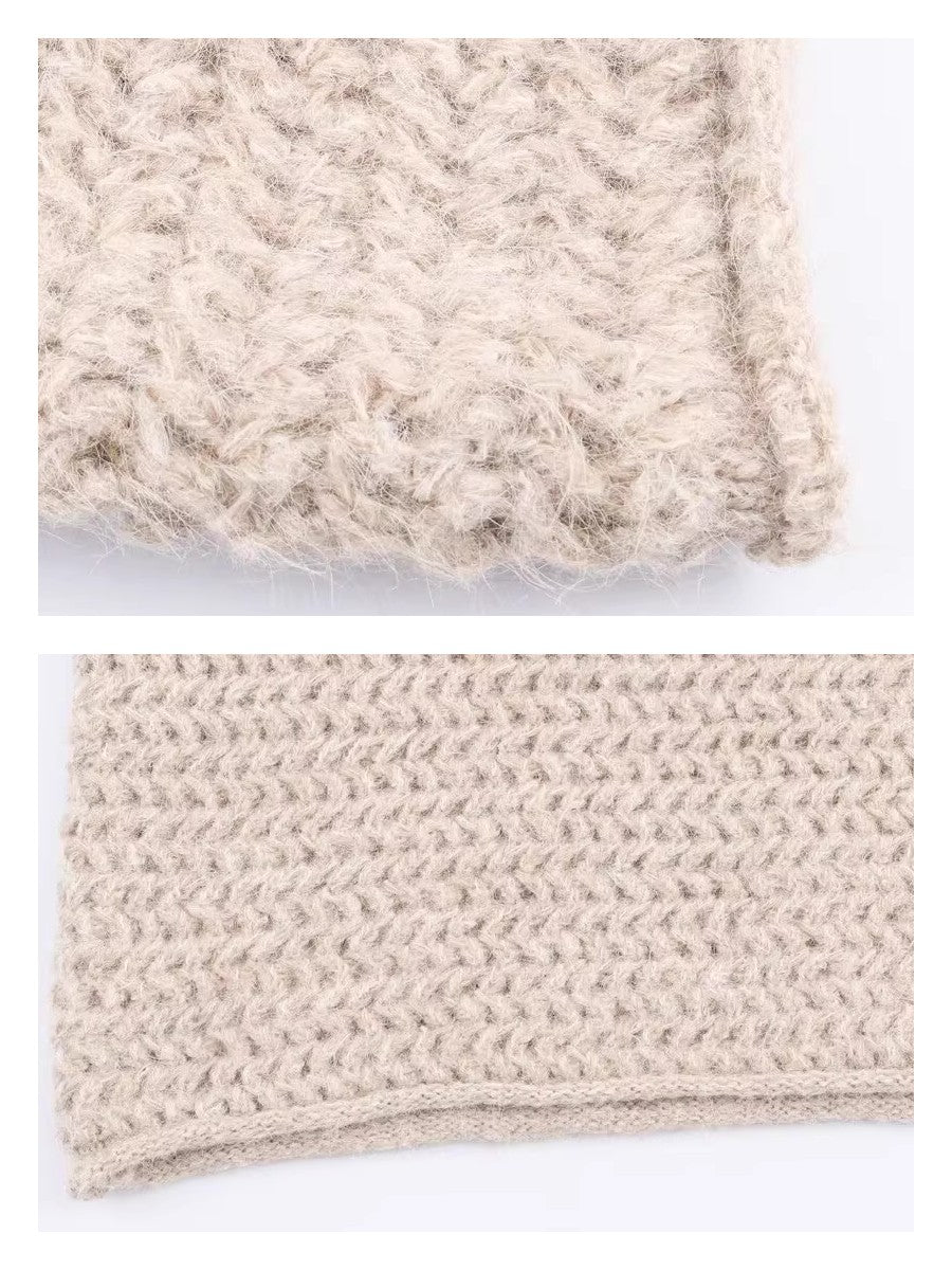 フーディーニットプルオーバー