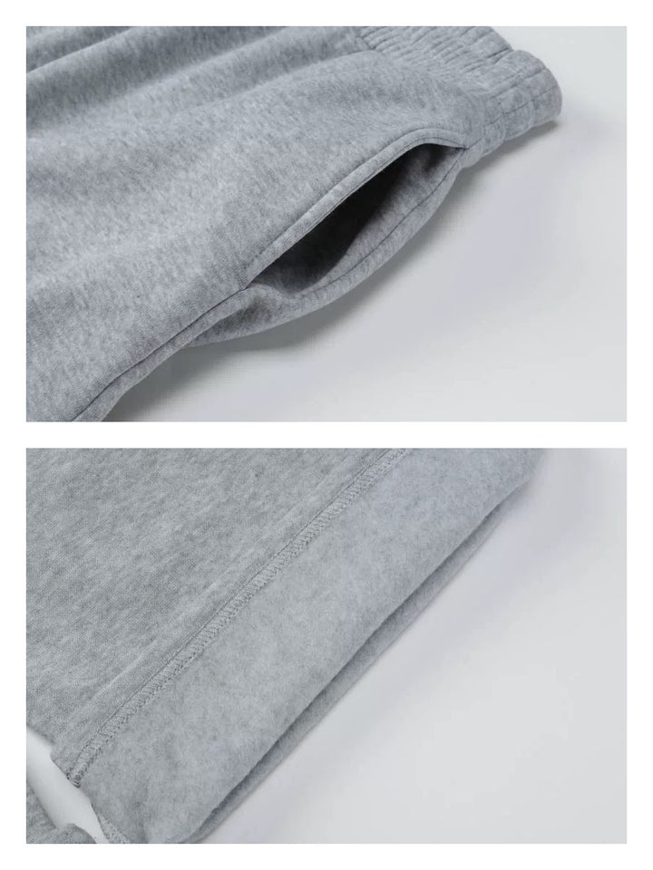 ボタンデザインスウェットワイドパンツセット