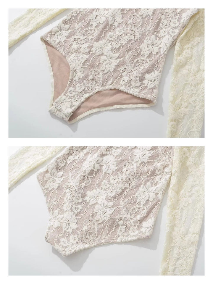 総レースボディースーツ