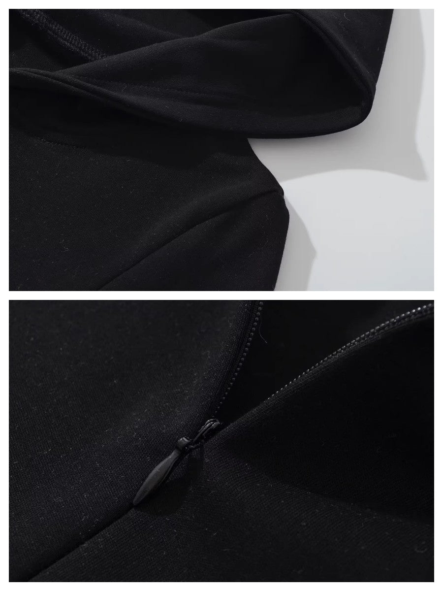 スリムフィットフーディーボディースーツ