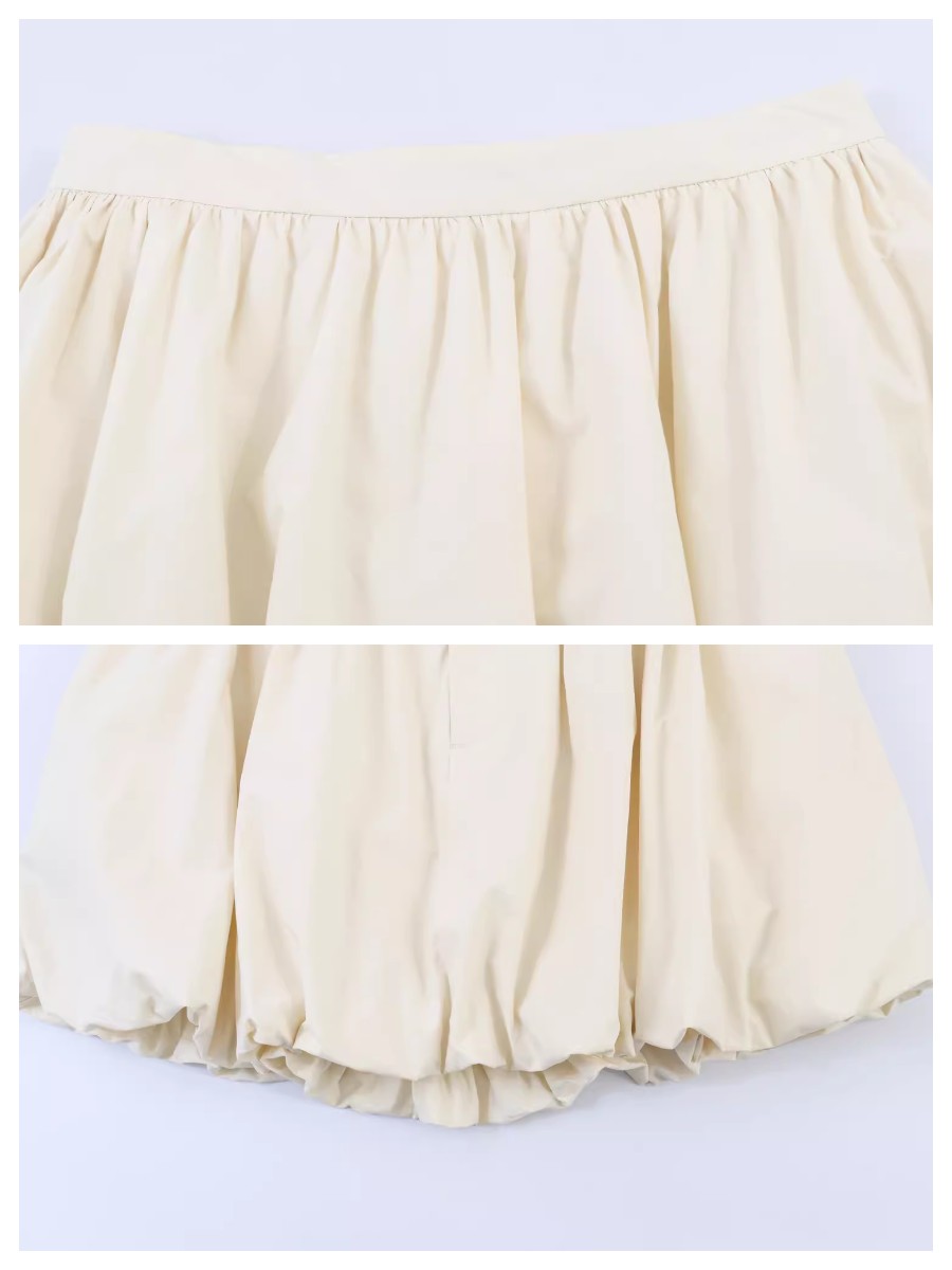 バルーンギャザーミニスカート